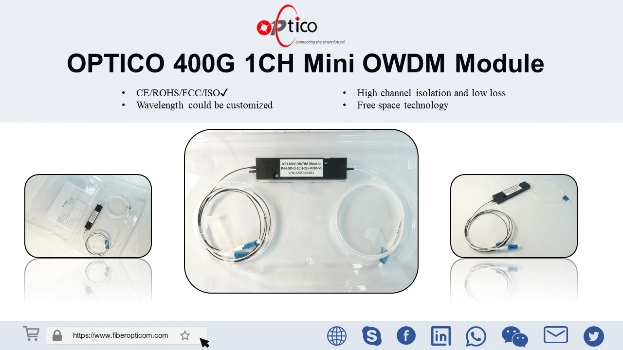 Onnittelut OPTICOlle räätälöityjen 400 G OWDM -moduulien massatuotannosta