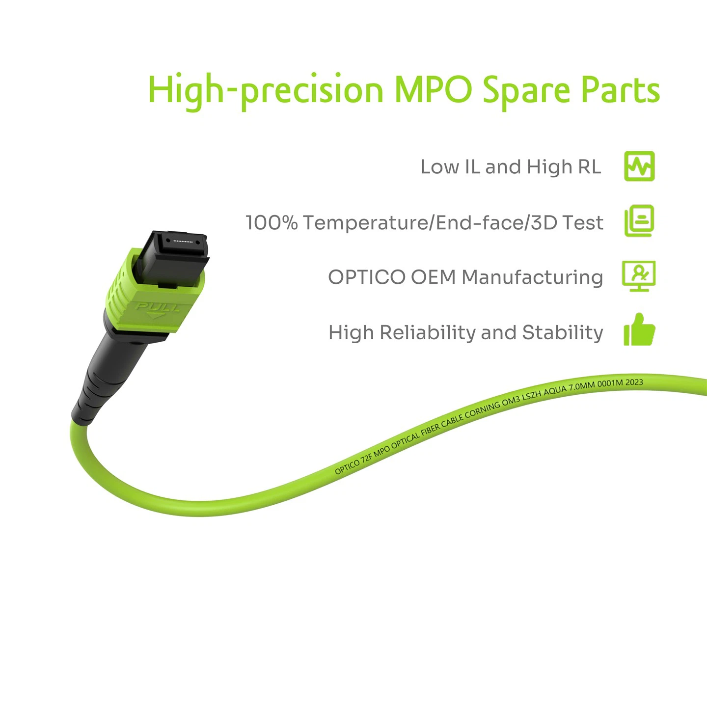 72F MPO Fiber Patch Cable OM5