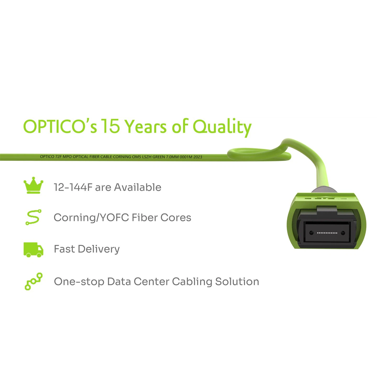 72F MPO Fiber Patch Cable OM5
