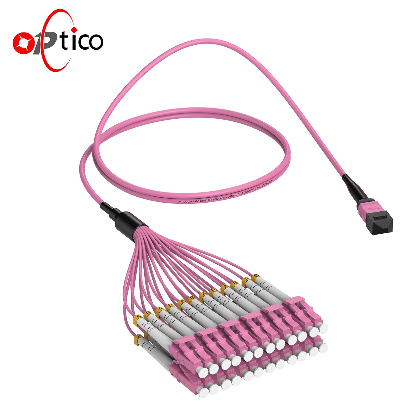 MPO -fanout Patch -kaapeli 24 ytimet